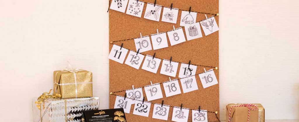 Een adventskalender maken met de Uni Pin koffer