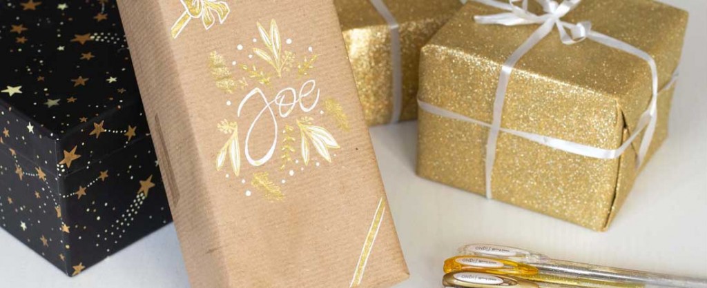 Customiseren van kerstcadeautjes met creatieve Signo rollers