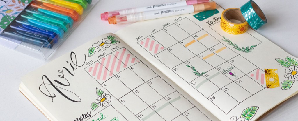 Bullet Journal : een kalender maken met Signo Colors