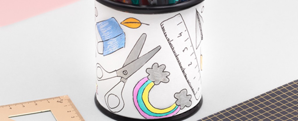 Een pennenpotje customiseren met Signo rollers