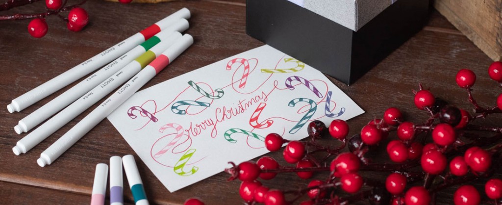 Kerst DIY: Mooie wenskaarten maken met de EMOTT stiften
