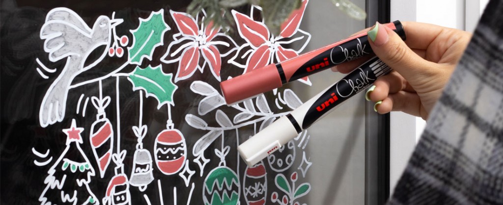 Versier je ramen voor kerst met de Chalk marker!