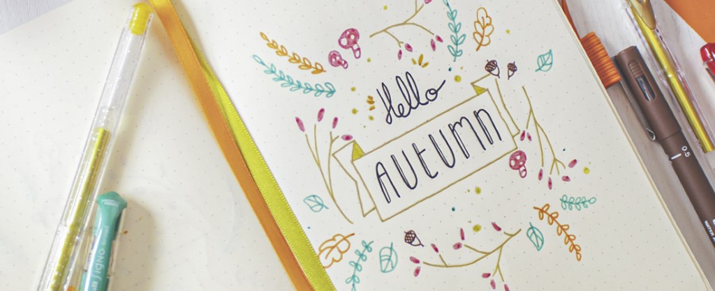 Bullet Journal: Tip voor het creëren van een speciale Monthly Cover voor de herfst!