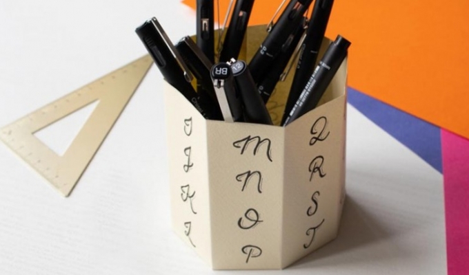 Een pennenpotje maken met Uni Pin