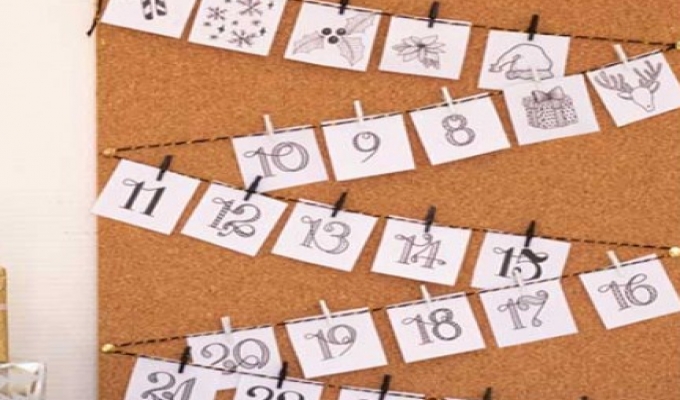 Een adventskalender maken met de Uni Pin koffer